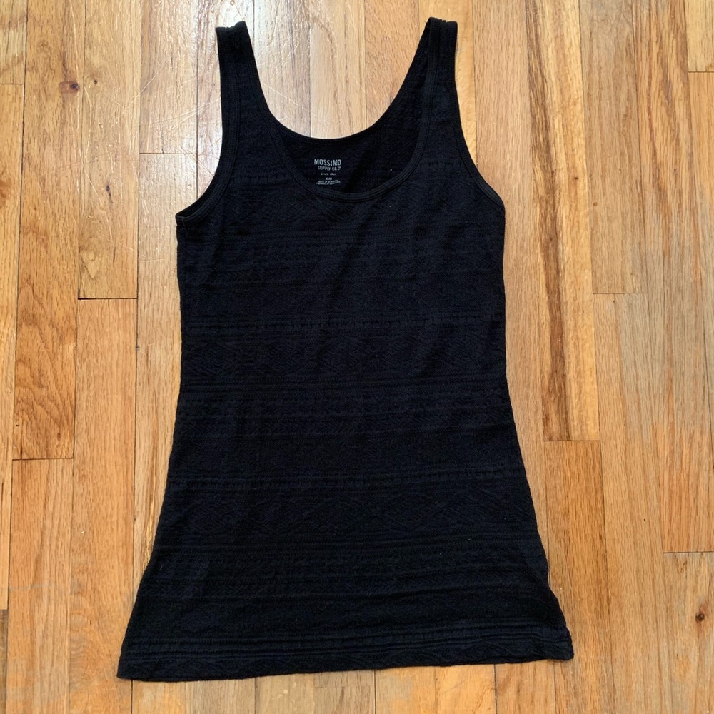 Textured Black Tank
